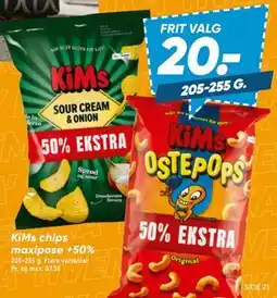 Bilka KiMs chips maxipose +50% tilbud