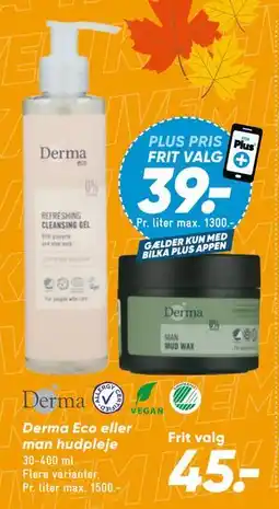 Bilka Derma Eco eller man hudpleje tilbud