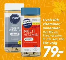 Bilka Livol+10% vitaminer/ mineraler tilbud