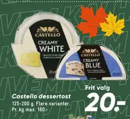 Bilka Castello dessertost tilbud