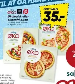 Bilka Økologisk eller glutenfri pizza tilbud