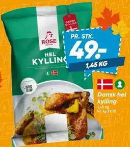 Bilka Dansk hel kylling tilbud