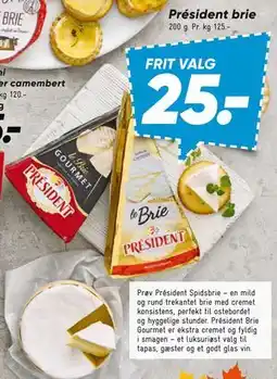 Bilka Président brie tilbud