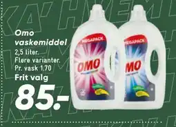 Bilka Omo vaskemiddel tilbud