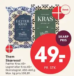 SPAR Them Skæreost tilbud
