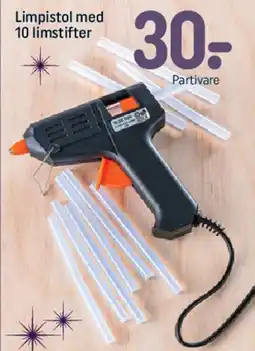 REMA 1000 Limpistol med 10 limstifter tilbud