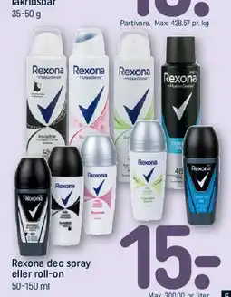 REMA 1000 Rexona deo spray eller roll-on tilbud