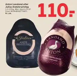 SPAR Anton Landand eller Julius Andebryststeg tilbud