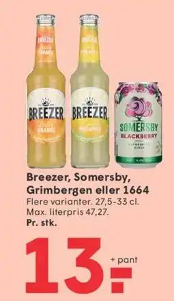 SPAR Breezer, Somersby, Grimbergen eller 1664 tilbud