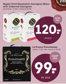 SPAR Boxed wines (Nugan & Le Preare) tilbud