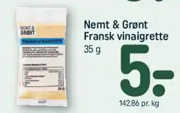 REMA 1000 Nemt & Grønt Fransk vinaigrette tilbud