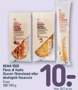 REMA 1000 REMA 1000 Pane di Italia / focaccia tilbud