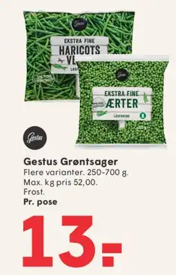 SPAR Gestus Grøntsager tilbud