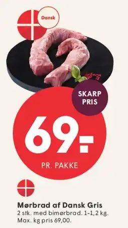 SPAR Mørbrad af Dansk Gris tilbud