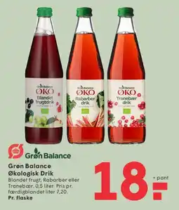 SPAR Grøn Balance Økologisk Drik tilbud
