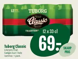 Min Købmand Tuborg Classic (12 x 33 cl) tilbud