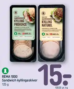 REMA 1000 REMA 1000 Sandwich kyllingeskiver tilbud