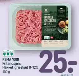 REMA 1000 Frilandsgris hakket grisekød 8-12% tilbud