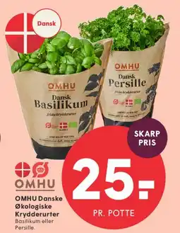 SPAR OMHU Danske økologiske krydderurter tilbud