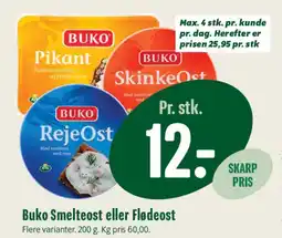 Min Købmand Buko Smelteost eller Flødeost tilbud