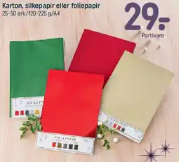 REMA 1000 Karton, silkepapir eller foliepapir tilbud