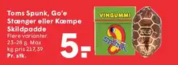SPAR Toms Spunk, Go'e Stænger eller Kæmpe Skildpadde tilbud
