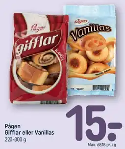 REMA 1000 Pågen Gifflar eller Vanillas tilbud