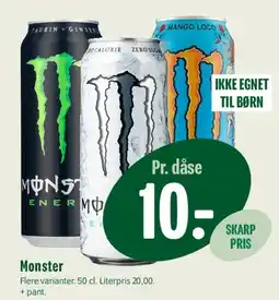 Min Købmand Monster (energidrik) tilbud