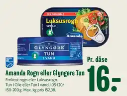Min Købmand Amanda Rogn eller Glyngøre Tun tilbud