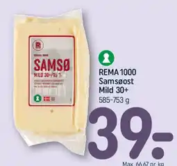 REMA 1000 Samsøost Mild 30+ tilbud