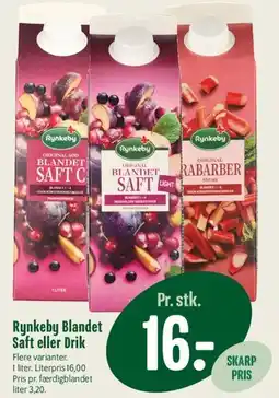 Min Købmand Rynkeby Blandet Saft eller Drik tilbud