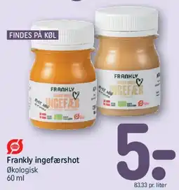 REMA 1000 Frankly ingefærshot tilbud