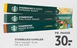 MENY Starbucks kapsler tilbud