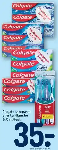 REMA 1000 Colgate tandpasta eller tandbørster tilbud