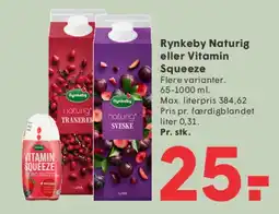 SPAR Rynkeby Naturig eller Vitamin Squeeze tilbud