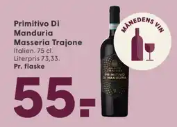 SPAR Primitivo di Manduria - Masseria Trajone tilbud