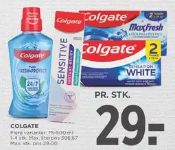 MENY Colgate (mundskyl / tandpasta) tilbud