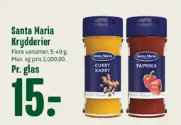 Min Købmand Santa Maria Krydderier tilbud