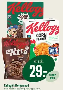 Min Købmand Kellogg's Morgenmad tilbud
