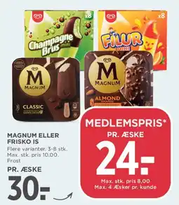 MENY Magnum eller Frisko is tilbud