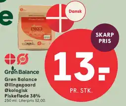 SPAR Grøn Balance Øllingegaard Økologisk Piskefløde 38% tilbud