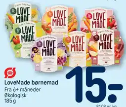 REMA 1000 LoveMade børnemad tilbud