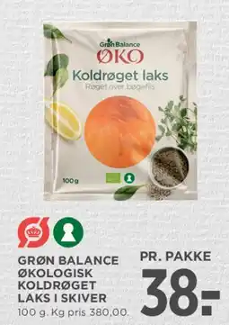 MENY Grøn Balance økologisk koldrøget laks i skiver tilbud