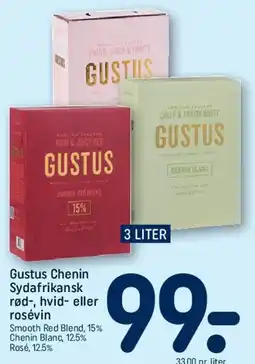 REMA 1000 Gustus Chenin (3 liter) tilbud