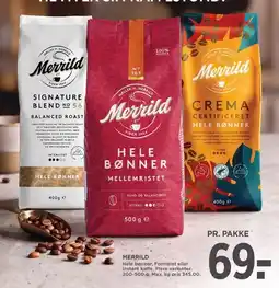 MENY Merrild - tre forskellige blends tilbud