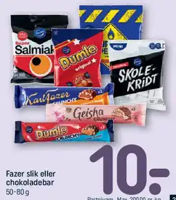 REMA 1000 Fazer slik eller chokoladebar tilbud