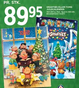 MENY Smarties eller Toms julekalender tilbud
