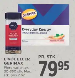 MENY Livol eller Gerimax tilbud