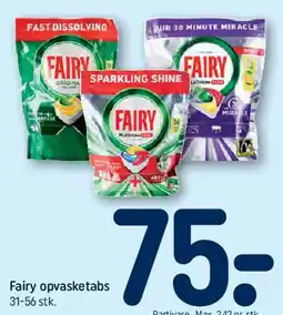 REMA 1000 Fairy opvasketabs tilbud