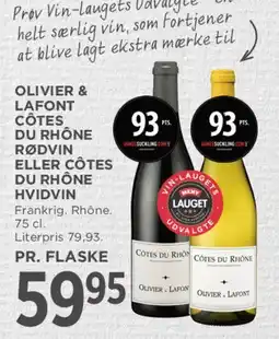 MENY Olivier & Lafont - Côtes du Rhône tilbud